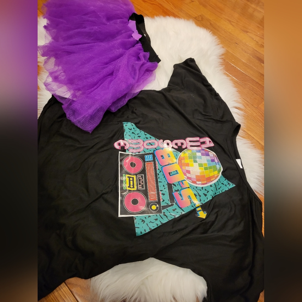 80s Female Costume 💜💚 - Picture 4 of 12